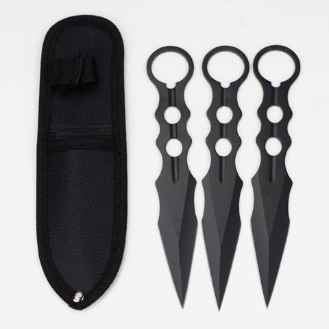 3pc Throwing Knife Set with Sheath [T00109BK]_0