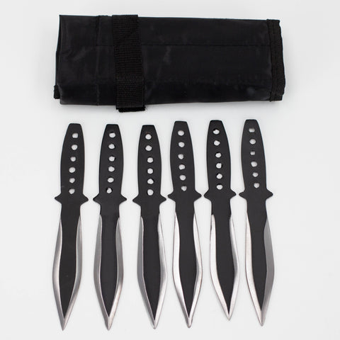 6 piece Spike Throwing Knife with nylon case [Z-1035-BK-6]_0