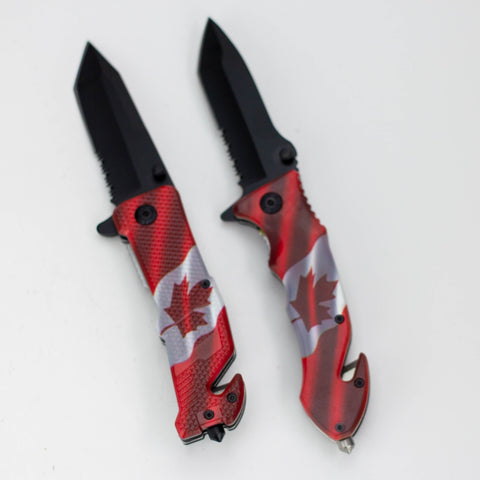8" Tiger-USA® Pocket Knife – Canada Tanto Serrated [SJ-4xx]_0