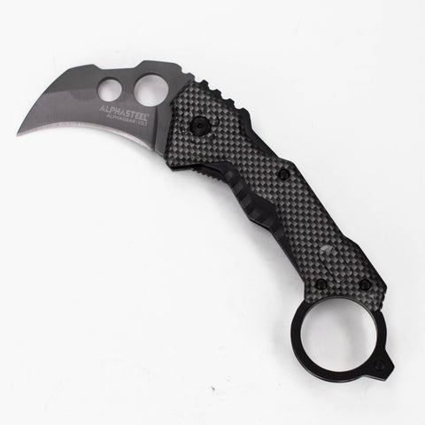 ALPHASTEEL | 7" Folding pocket knife [DA46]_0