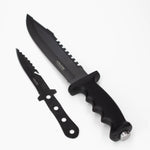 ALPHASTEEL | 11.5″ Tactical Hunting Knife with throwing Knife [1248A]_4