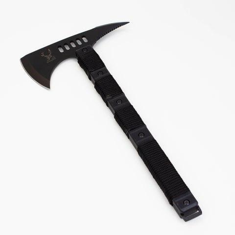 14 1/2″ The Bone Edge Tactical Axe with Sheath Black Hatchet [HK6185]_0